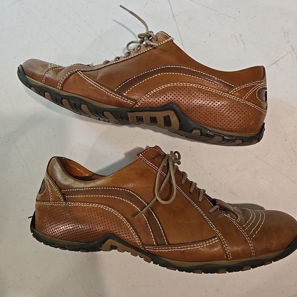 Hippopotamus Mens Casual Brown Two Tone Dress Shoes Size 10 Leather‎ MI Italy - Picture 4 of 10